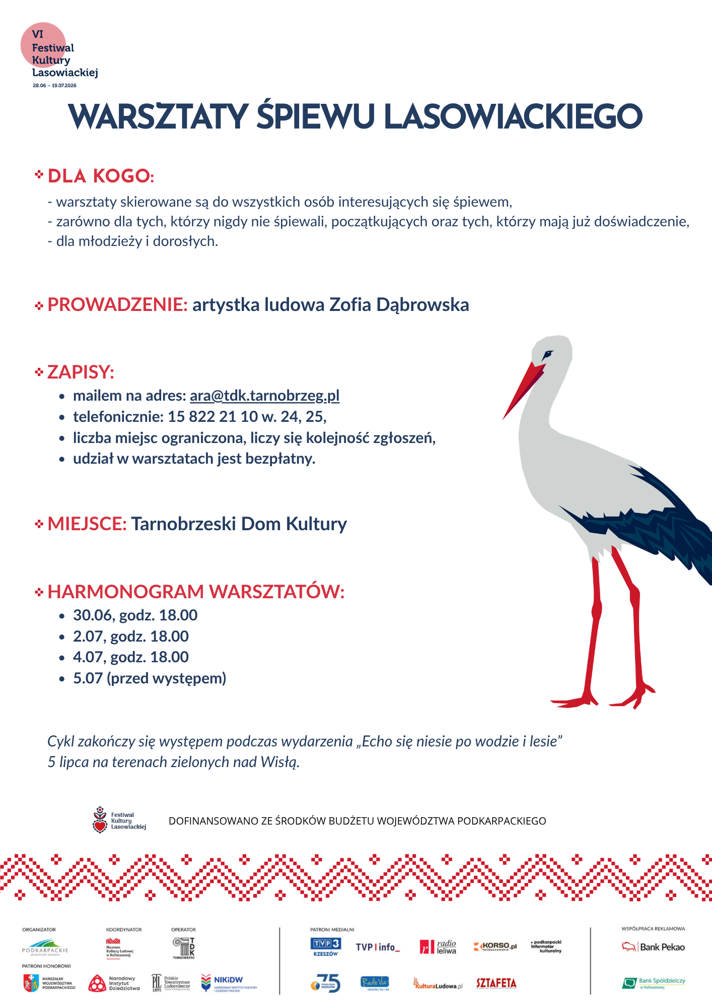 Warsztaty Śpiewu Lasowiackiego w Tarnobrzeskim Domu Kultury